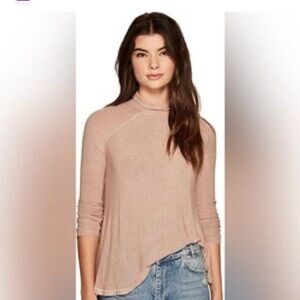 Intimately Free People Women's Pink Long Sleeve Top M